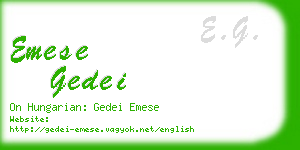 emese gedei business card